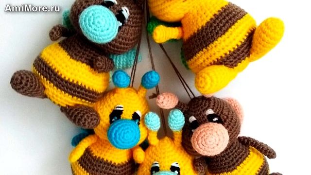 Амигуруми: схема Пчёлка Жужа. Игрушки вязаные крючком - Free crochet patterns.
