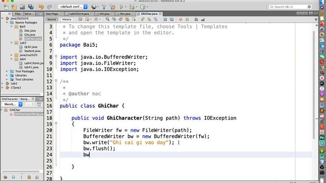 Lập trình Java2 - 5.3 - Ghi dữ liệu character FileWriter trong Java смотреть онлайн