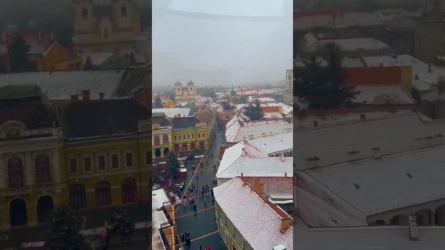 #shorts Вид на Эгер, Венгрия с колеса обозрения / View from the Ferris Wheel on Eger, Hungary