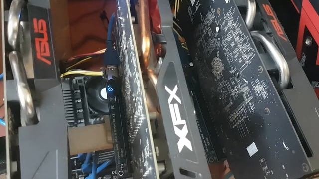 подключение 5 видеокарт.Решение проблемы материнской платы гигабайт 970a Ds3p