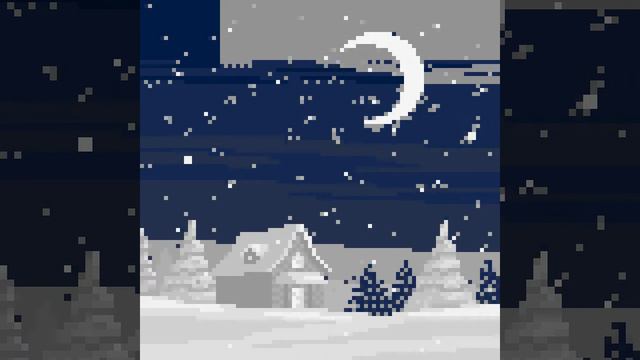 Раскрашиваем ночь зимой смотреть онлайн