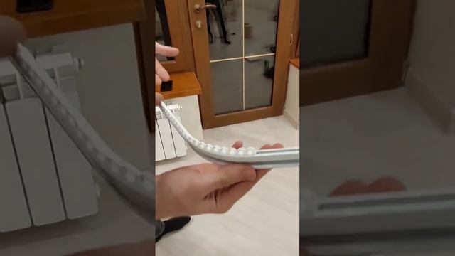 Согнули карниз симпл алюминевый