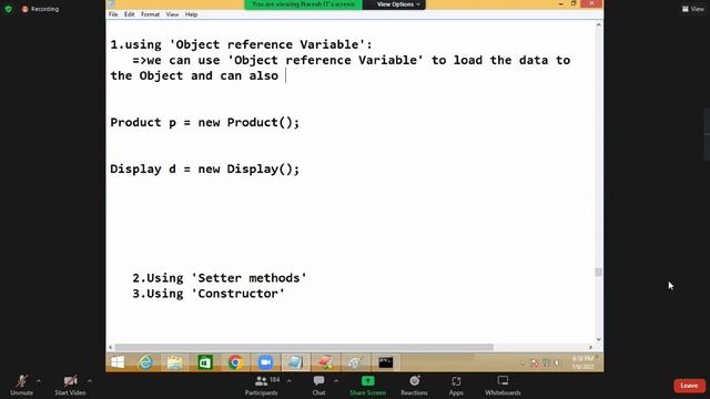 22 CORE JAVA DAY   23   What is Object Reference Variable  & Setter Methods  & Constructors in Java