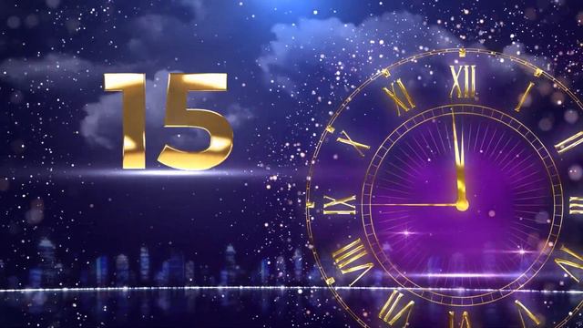 До Нового года 2024 осталось 60 секунд - футаж заставка смотреть онлайн