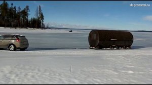 Отзыв на круглую баню бочку 2.5x6 метров от компании СК Прометей