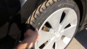 Новая резина vs старая резина Nissan Tiida
