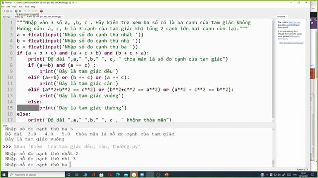 Python bài tập luyện tập về lệnh IF...Elif...Else смотреть онлайн