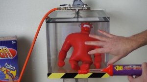 What Happens To Vac-man In a Vacuum Chamber? (Stretch Armstrong's Nemesis)!