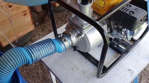 Готовим сироп мотопомпой в холодной воде.