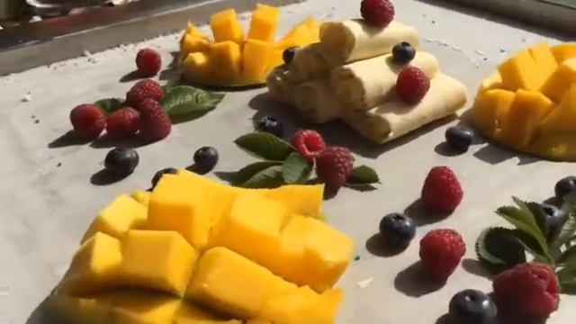 Roll ice cream тайское мороженое из манго