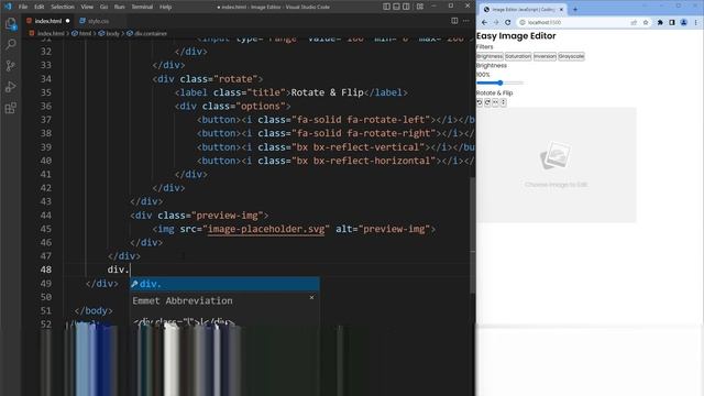 Build An Image Editor in HTML CSS & JavaScript | Image Editor in JavaScript | Makhammadov D3V