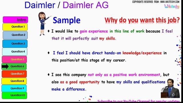 Daimler | Daimler Ag Top Most Interview Questions And Answers For Freshers
