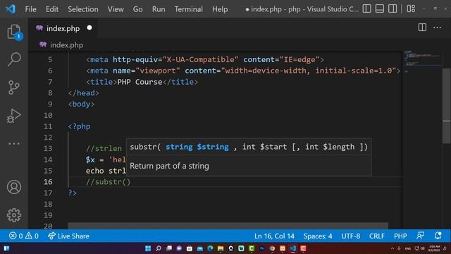 تعلم php - التعامل مع السلاسل النصية String смотреть онлайн