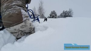 По рыхлому снегу до 1 метра на Альбатросе-XLV9