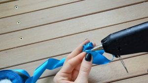 КРУЧЕНАЯ РОЗА из ленты шириной 2,5 см / ПЛОСКАЯ РОЗА из цельной ленты ЦВЕТЫ из ЛЕНТ