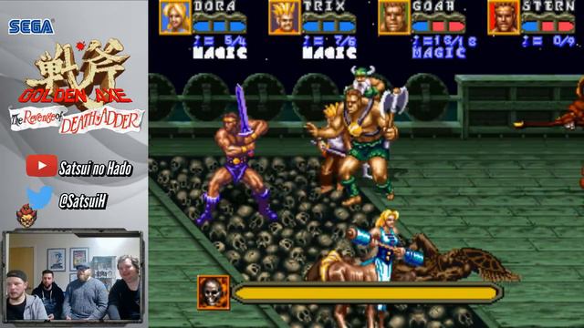 GOLDEN AXE THE REVENGE OF DEATH ADDER : 4 Player Arcade play through