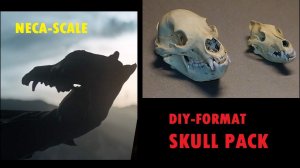 DIY! A Trophy Skull Pack for NECA Ultimate Feral Predator by MoscowTKD!