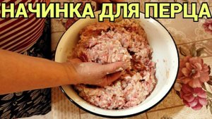 Вкусная начинка для фаршированного перца мясная