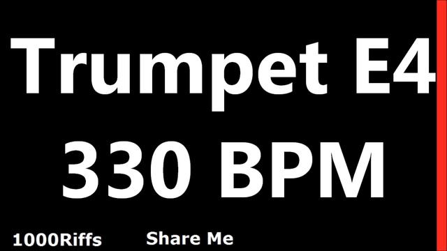 Trumpet Metronome E4 : 330 BPM : Beats Per Minute смотреть онлайн