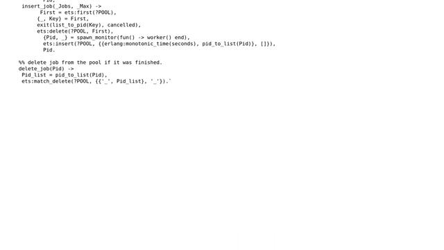 Code Review: Erlang process pool