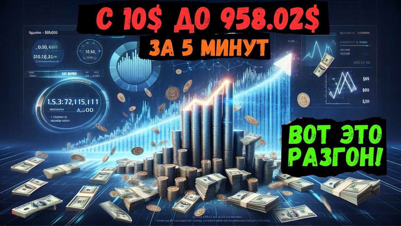 С 10$ ДО 958.02 $ Долларов ЗА 5 МИНУТ | ВОТ ЭТО РАЗГОН! смотреть онлайн
