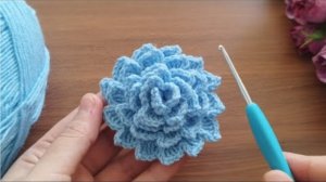 Очень красивый цветок???? крючком?