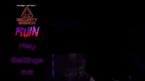 FNAF SB RUIN REMAKE MENU FAN CONCEPT