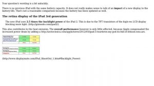 Apple: How does the new iPad's Retina Display affect its battery life? (2 Solutions!!)