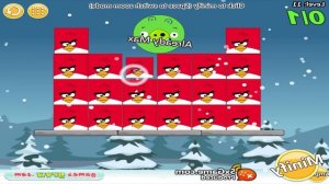 Angry Birds Kick Out Green Pigs - SMALLEST SQUARE BIRDS KICK HUGE ROUND AND SQUARE PIGGIES!