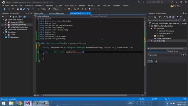 Servicio Web WCF C# Mostrar Datos смотреть онлайн