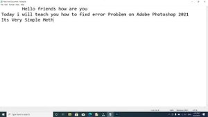 Fixed 100%! Could not complete your request because of a program error. Adobe Photoshop 2021