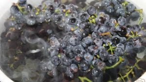 Компот из синего винограда с медом и мятой