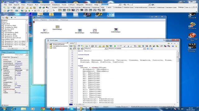 Урок delphi.Пишем блокнот смотреть онлайн