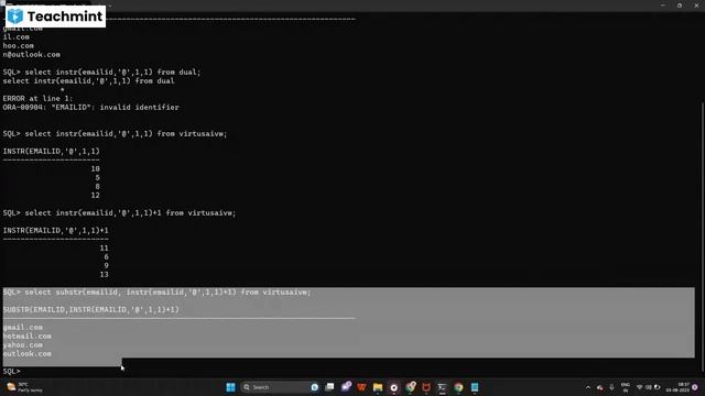 Oracle String Manipulation Functions in SQL