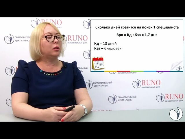 Оценка эффективности подбора персонала, КPI для рекрутера | Елена Боровкова. РУНО