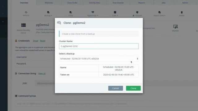 PostgreSQL Clone Creation - ScaleGrid DBaaS смотреть онлайн
