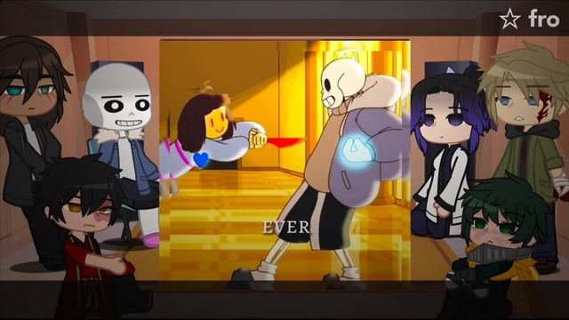 fandoms react to sans - undertale (5/6) !! FW !! смотреть онлайн