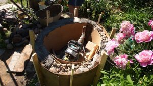 Оформление камнем колодца (скважины) своими руками