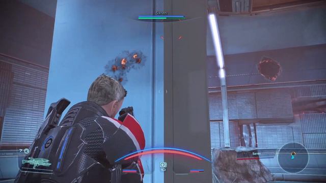 Mass Effect Legendary Edition(Modded)*Clip* - Classic Saren Boss Encounter *Kill The Council Ending смотреть онлайн