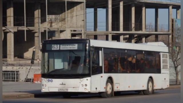 Автобус МАЗ 203.067 гос В 757 НУ 178 маршрут 63 г.Красноярск смотреть онлайн
