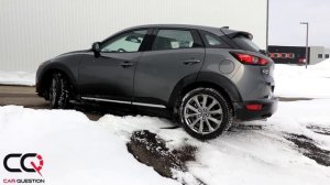 Mazda CX-3 AWD Diagonal test: Better with TCS OFF! | Snow and ice!