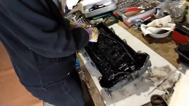 Замена прокладки клапанной крышки смотреть онлайн