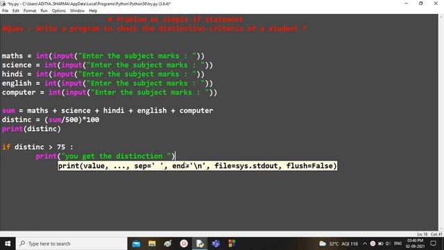 problems on if statement | conditional statement | if statement in python | python | python tutoria
