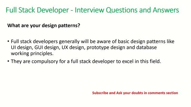 Full stack developer interview questions and answers - Part 2 | ARC Tutorials