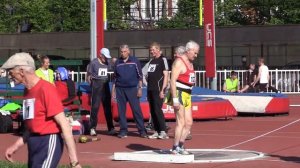 Чемпионат Москвы по лёгкой атлетике среди ветеранов. Толкание ядра.