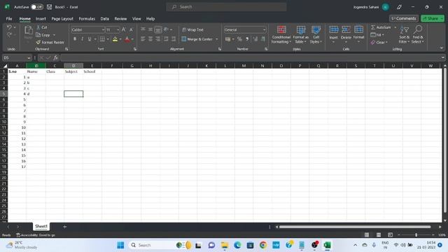 Microsoft Excel 2021 Basic Gyan for Begginers .@JogendraGyan