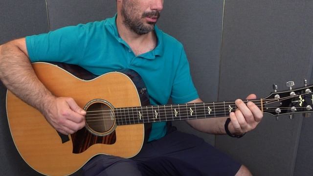 Jumbo time! Quick recording of a Taylor 618e (spruce/maple, but it doesn't look like maple) смотреть онлайн