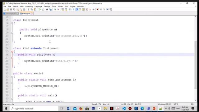 Object Oriented Development with Java || 6th Week Day 2||2021 May 26| смотреть онлайн