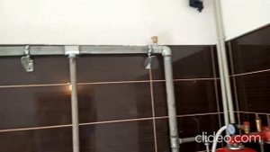 Твёрдотопливный котёл + буферная ёмкость. Обвязка на чугунных фитингах.