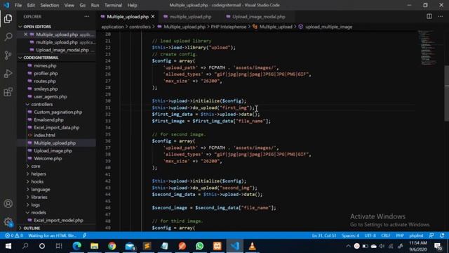 Multiple Image/File Upload In CodeIgniter || Step by Step Explanation | Image upload in CodeIgniter